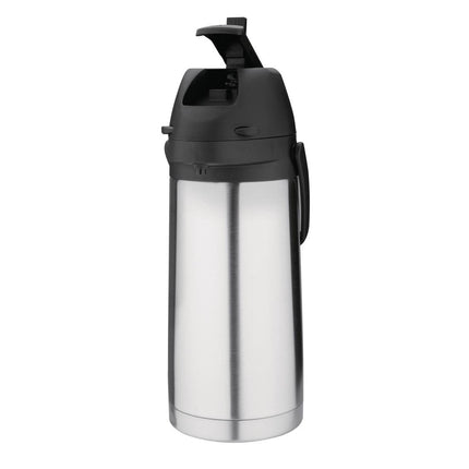 Stainless Steel Thermos Jug with Pump 1.9L | Nisbets Essentials 4
