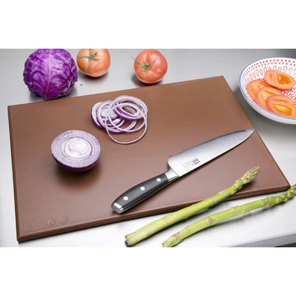 HDPE Cutting Board Brown | Hygiplas | 450x300x12mm 2