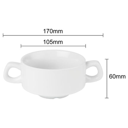 Athena Stackable Soup Bowls 160mm 290ml | Olympia (12 Pieces) 9