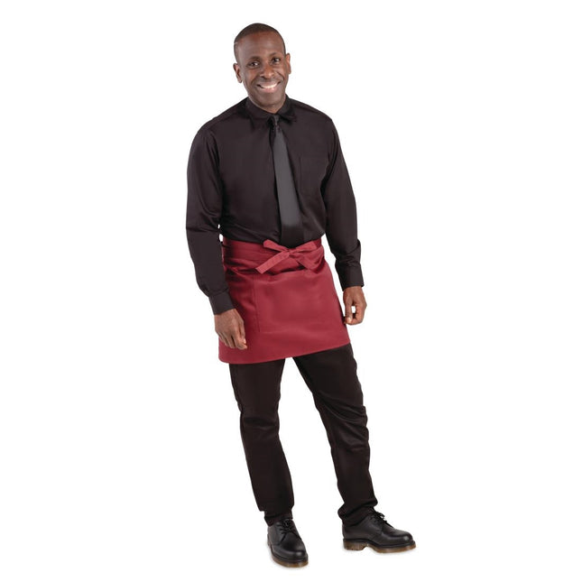 Short Bib Apron Bordeaux | Whites 2