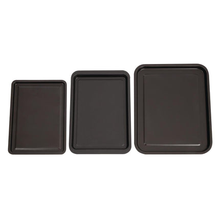 Essentials Non-Stick Baking Trays Set | Nisbets | 3 Sizes 2