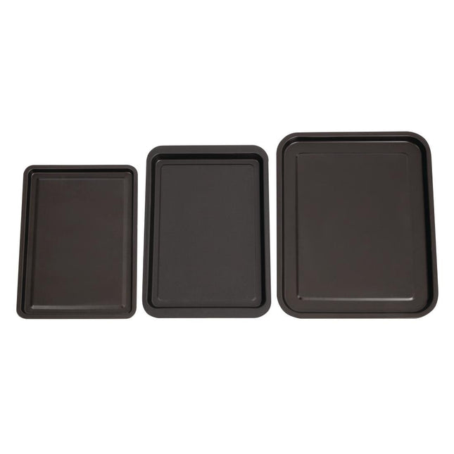 Essentials Non-Stick Baking Trays Set | Nisbets | 3 Sizes 2