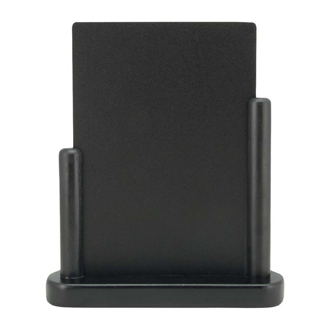 Medium Wooden Table Chalkboard with Black Lacquer Finish | Securit Elegant