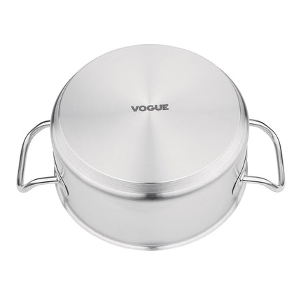 Induction Stainless Steel Cooking Pot 24cm 4.5L | Vogue 4
