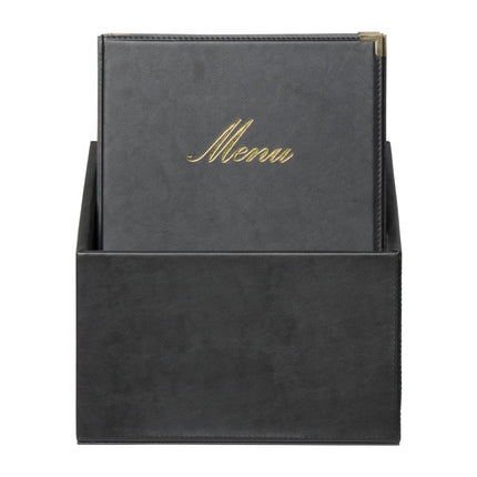 Classic Leather Style A4 Menu Book Covers Set of 20 | Securit 5