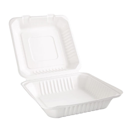 Compostable Bagasse Food Boxes 236mm | Fiesta 3
