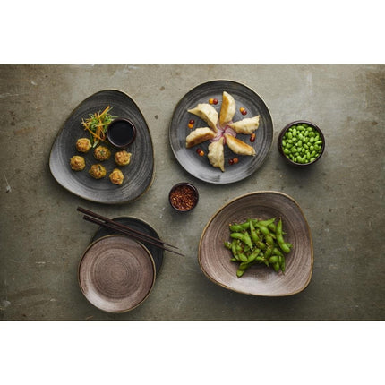 Coupe Plates Raw Evolve Brown Semi-Matte | Churchill Stonecast Raw | 165mm 2