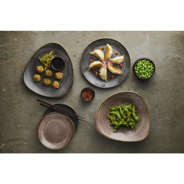 Coupe Plates Raw Evolve Brown Semi-Matte | Churchill Stonecast Raw | 165mm 2