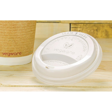 Compostable Lids for 340ml and 450ml Coffee Cups | Vegware 5