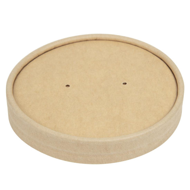 Recyclable Lids for 450ml Soup Bowls with Steam Vents | Colpac