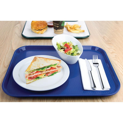 Polypropylene Serving Tray with Anti-Slip Texture | Olympia Kristallon | 45 x 35 cm | Blue 4