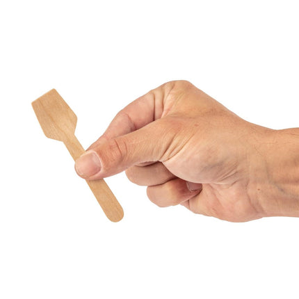 Compostable Wooden Ice Cream Spoons | Fiesta | 100 Pieces 3