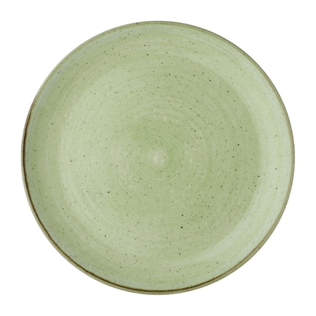 Stonecast Sage Green Coupe Plates | Churchill | 288mm