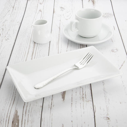 Rectangular Whiteware Serving Platters 25x15cm | Olympia | Set of 4 3