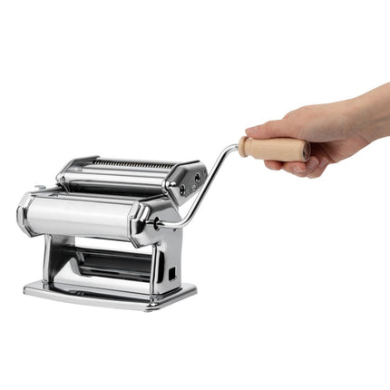 15cm Chrome-Plated Pasta Machine with Duplex Cutter | Imperia 9