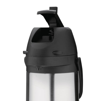Stainless Steel Thermos Jug with Pump 1.9L | Nisbets Essentials 5