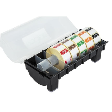 2.5cm Food Label Dispenser with Day Stickers | Hygiplas 4