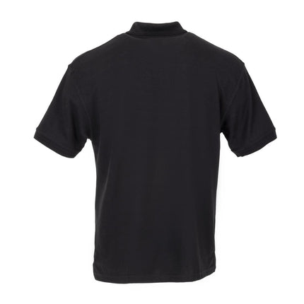 Unisex Black Polo Shirt L | Durable Polyester/Cotton Piqué 4