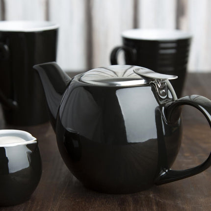 Olympia Cafe Black Teapot 2