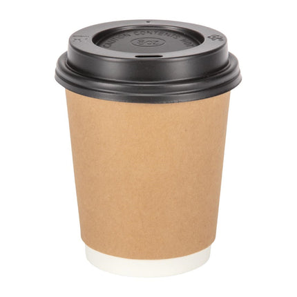 Recyclable Double Wall Kraft Coffee Cups 225ml | Fiesta | 25 Pieces 5