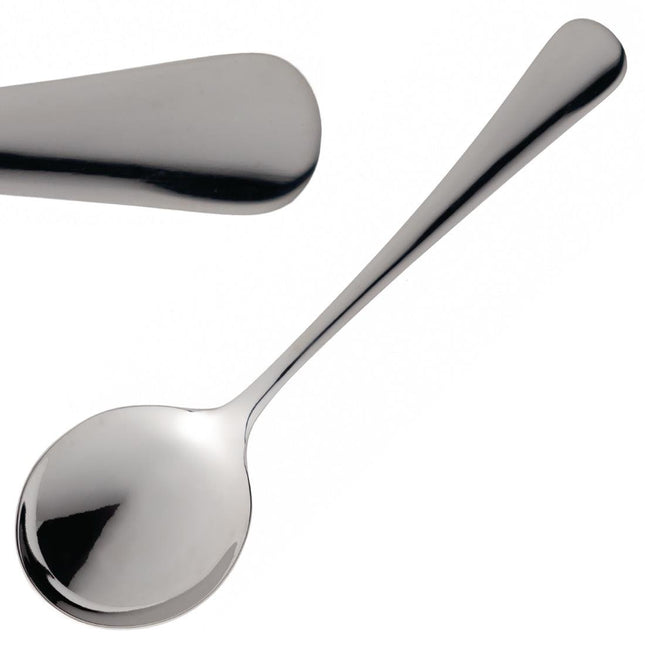 18/10 Stainless Steel Soup Spoons 170mm | Abert Matisse | 12 Pieces