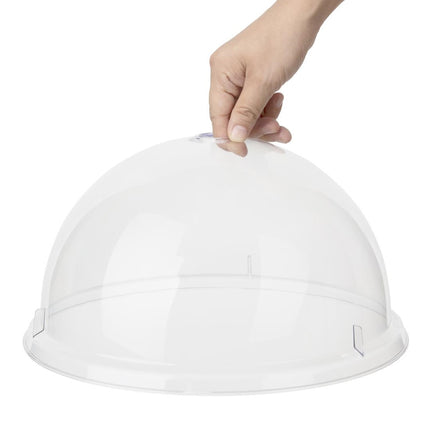 Round Dome Plate Cover 303x160mm | Olympia Kristallon Polycarbonate 3