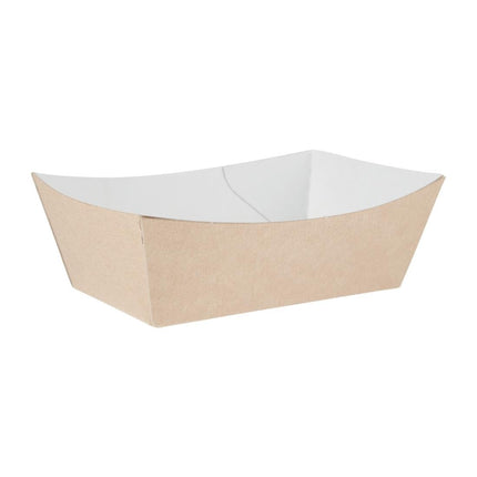 Compostable Kraft Food Trays 12.4cm | Colpac