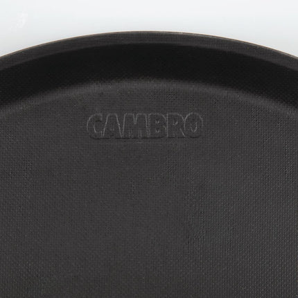 Cambro Treadlite Round Non-Slip Fiberglass Tray Black 35.5cm 3