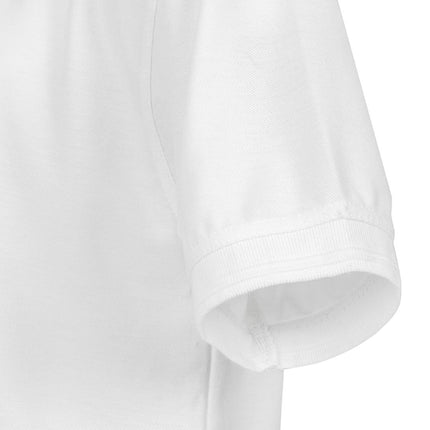 Unisex White Polo Shirt L | Durable Polyester/Cotton Piqué 8