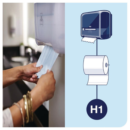 White Hand Towel Roll Dispenser | Tork Matic 4