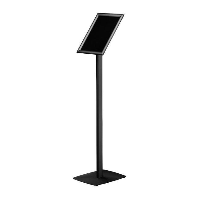 Freestanding Info Stand with Click Frame A4 Black 25mm | Europel 2