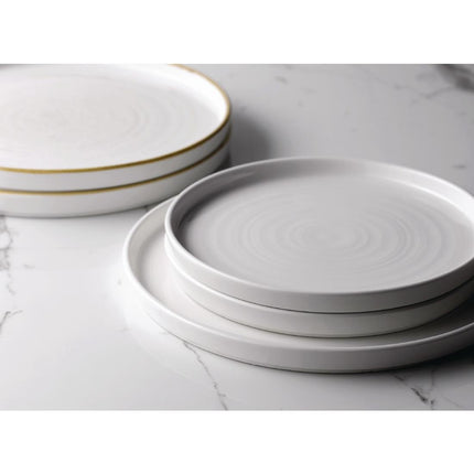 Stonecast White Rimmed Plate 26cm | Churchill 4