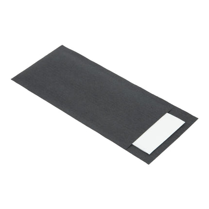 Cutlery Pouch with White Napkin | Europochette Black 2