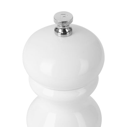 Salt and Pepper Mill | Olympia | Hevea Wood | White | 125mm 2