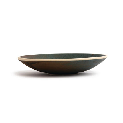 Shallow Tapered Dark Green Canvas Bowls 20cm | Olympia 3