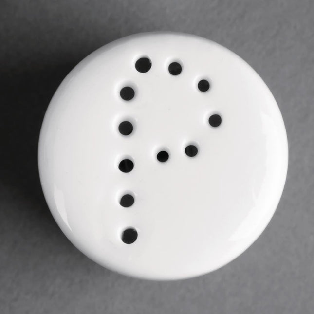 Whiteware Pepper Shaker 8cm | Olympia 2