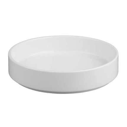 Porcelain Whiteware Bowl with Flat Walls 215mm | Olympia