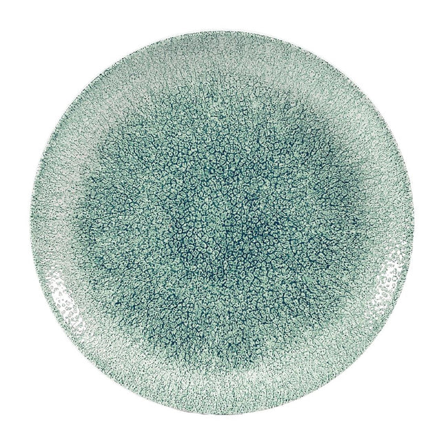 Coupe Bowl Jade Green Raku Evolve | Churchill Studio Prints | 24.8cm