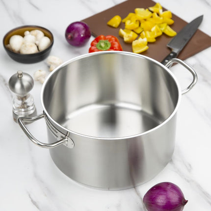 Stainless Steel Induction Stockpot 28cm 9.5L | Vogue 3