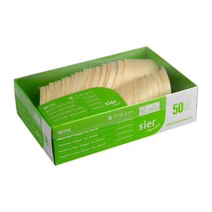 Wooden Slant Cup 50 ml (FSC®) ø32 x h75/35 mm | Sier Disposables 4