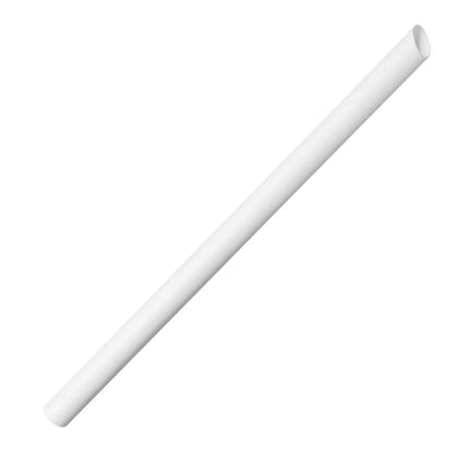 Compostable Bubble Tea Straws 12mm x 210mm | Fiesta White