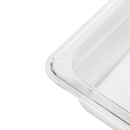 Polycarbonate 1/3 Gastronorm Container 150mm | Vogue | Transparent 4