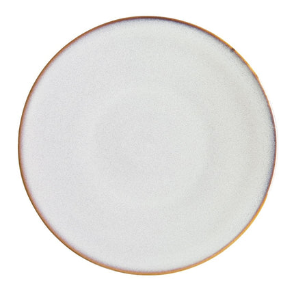 Grey Plain Coupe Plates 230mm | Olympia Drift | Porcelain 6