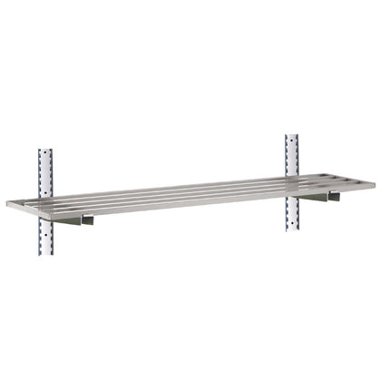 Stainless Steel Wall Shelf Without Brackets 100x40cm | Gastro M | AISI 430 5