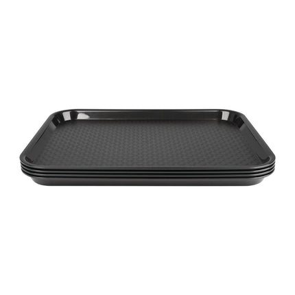 Olympia Kristallon Black Polypropylene Tray 34.5x26.5cm 3