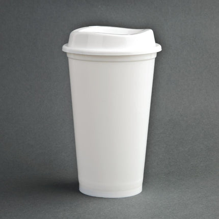 Reusable Coffee Cup 450ml with Lid | Olympia | Set of 25