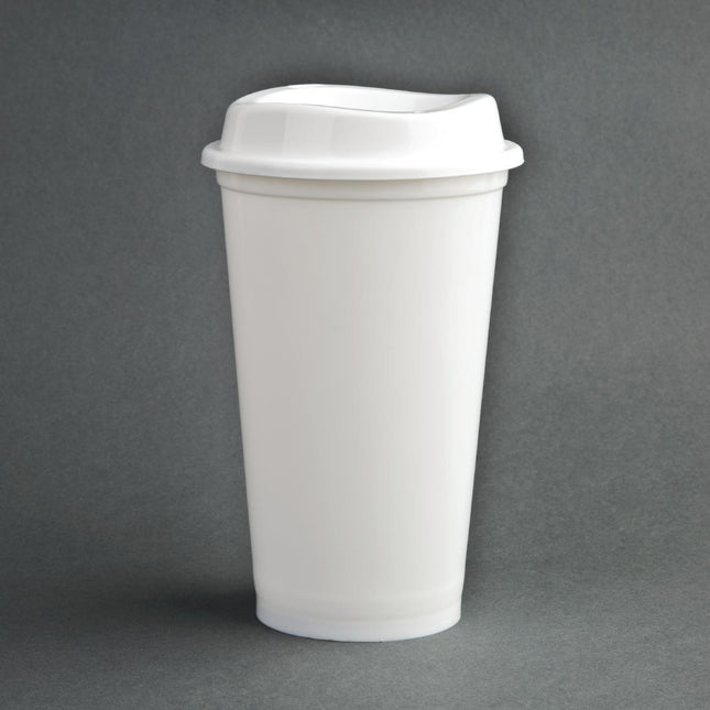 Reusable Coffee Cup 450ml with Lid | Olympia | Set of 25