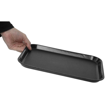 Cambro Epictread Fiberglass Rectangular Non-Slip Tray Black 350mm 6
