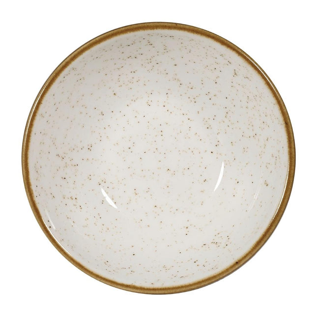 Shallow Bowl Stonecast Barley White with Contrasting Rim | Churchill | 170ml