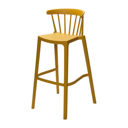 Polipropilenski barski stoli oker rumeni Set 4 | Windson